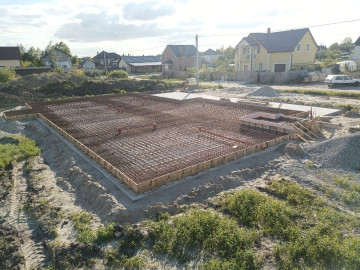 Фундаментная плита в Заозерье