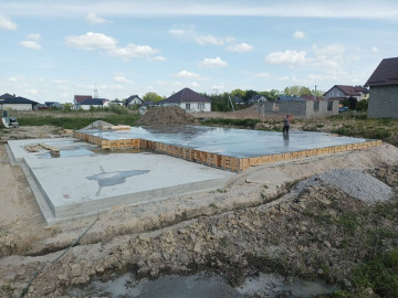 Фундаментная плита в Заозерье